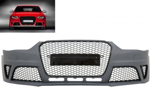Pare choc avant AUDI A4 B8 phase 2 11-15 - Look RS4 - Noir