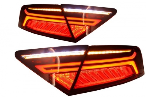 2 Feux arriere AUDI A7 4G look facelift - Led - Rouge Cerise