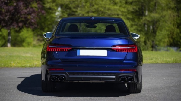 Diffuseur arriere AUDI A6 C8 sline 18-22 - Look S6 noir brillant black