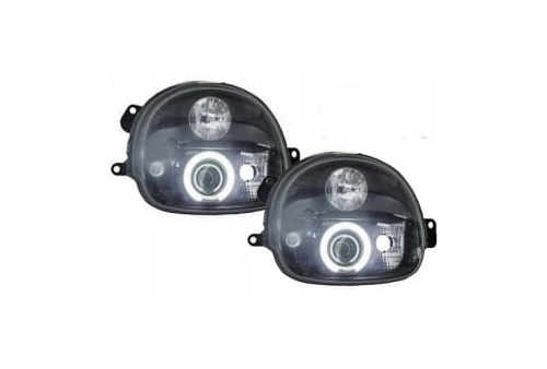 2 Phares avant angel eyes ccfl Renault Twingo 93-07 - Noir