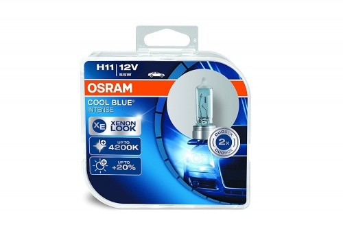 2 ampoules H11 Osram 64211CBI-HCB Cool Blue Intense