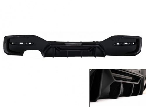 Diffuseur arriere BMW serie 1 F20 F21 LCI 15-19 double sortie gauche