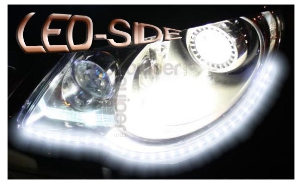 Pack Flexibler LED-Streifen SEITE - 60 cm - Seitenbeleuchtung - Tagfahrlicht - Reinweiß