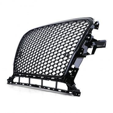 Grilles D'admission D'avant Pour Feux Antibrouillard – Audi Q5 8R Facelift 13-16 – Noir RS Look