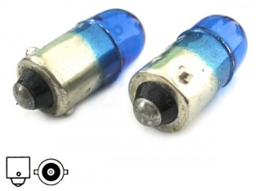 2 ampoules T4W BA9S Effet Xenon blanc