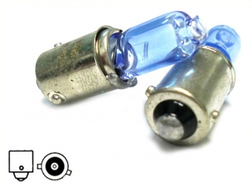 2 ampoules H6W BAX9S 12V effet xenon