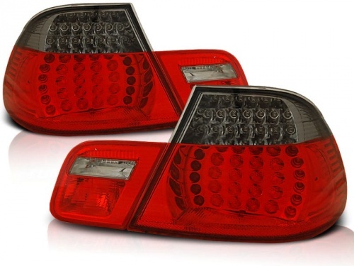 2 Feux arriere LED BMW Serie 3 E46 Coupe 99-03 - Fumé