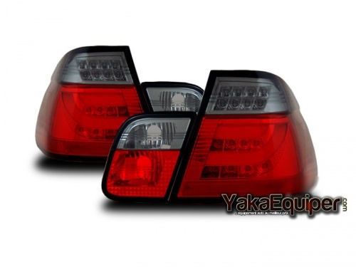 2 Feux arriere BMW E46 Berline LED 02-04 - Fume