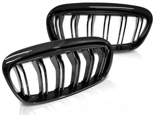 Grilles calandre BMW Serie 2 F45 F46 - Noir brillant look M