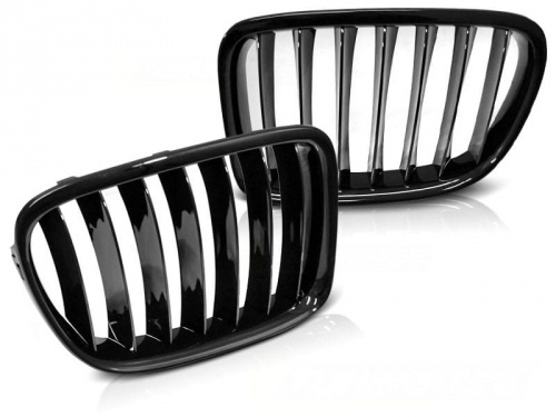 Grilles calandre BMW X1 (E84) LCI 12-14 - Noir brillant