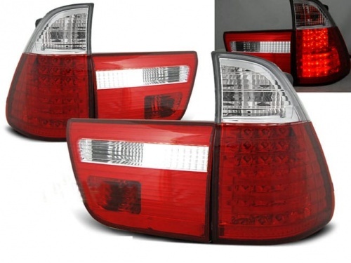 2 Feux arriere LED BMW X5 E53 99-03 - Rouge