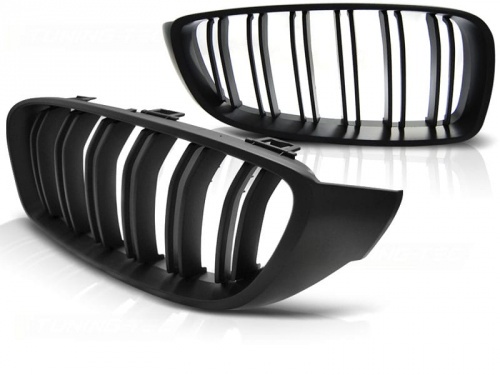 Grilles calandre BMW Serie 4 F32 F33 F36 look M4 - Noir Mat