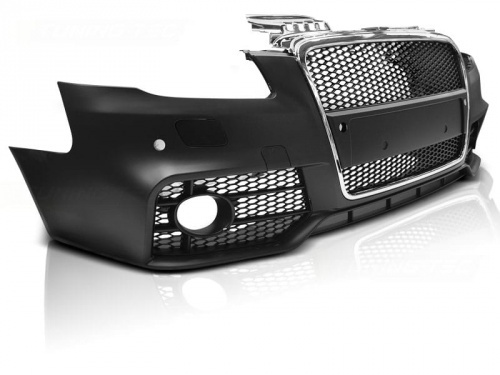 Pare choc avant AUDI A4 B7 04-07 - Look RS4 - PDC - Chrome
