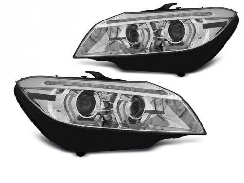 2 Phares xenon BMW Z4 (E89) Angel Eyes LED 3D dynamiques - 09-13 - Chrome