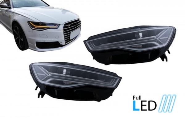 2 Phares FullLED AUDI A6 4G C7 2014-2018 - look matrix - dynamiques