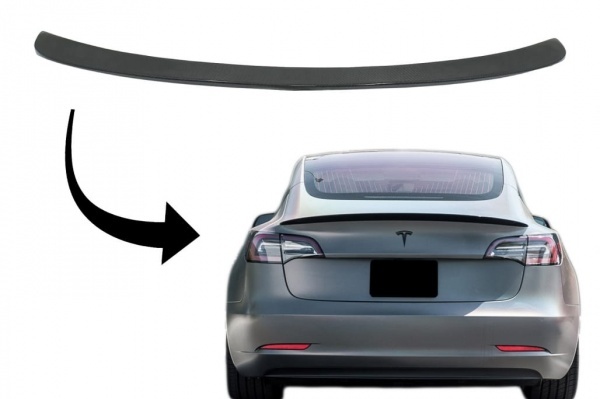 Becquet spoiler de coffre - Carbone - Tesla Model 3