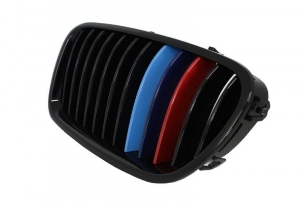 Grilles calandre BMW Serie 5 F10 F11 - Noir Brillant Mpower