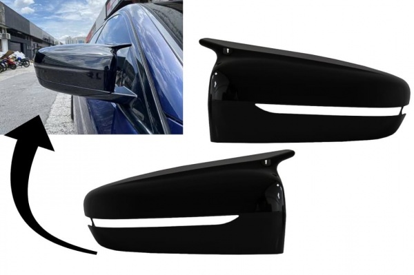 Coques retroviseur noir brillant BMW G20 G21 G30 G31 G11 G14 G15