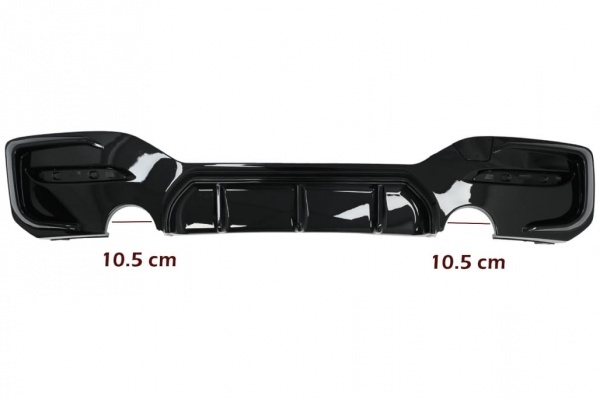 Diffuseur arriere BMW serie 1 F20 F21 LCI 15-18 double sortie