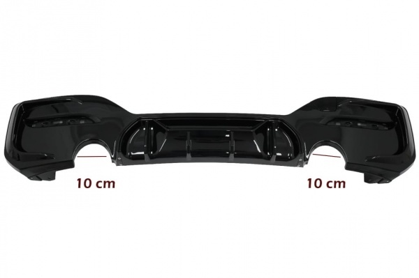 Diffuseur arriere BMW serie 1 F20 F21 LCI 15-20 double sortie