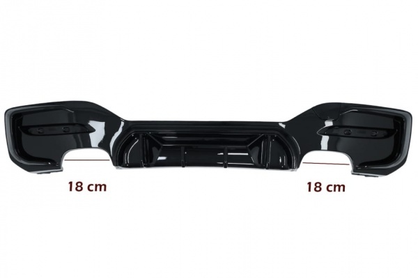 Diffuseur arriere BMW serie 1 F20 F21 LCI 15-18 competition double sortie double
