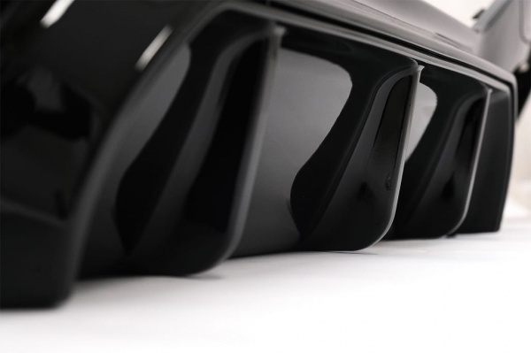 Diffuseur arriere BMW serie 1 F20 F21 LCI 15-19 double sortie gauche