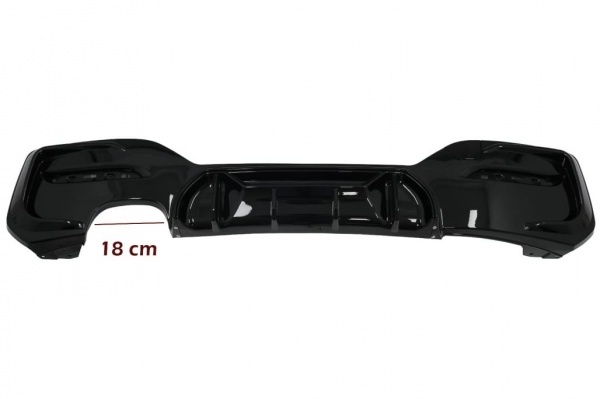 Diffuseur arriere BMW serie 1 F20 F21 LCI 15-19 double sortie gauche