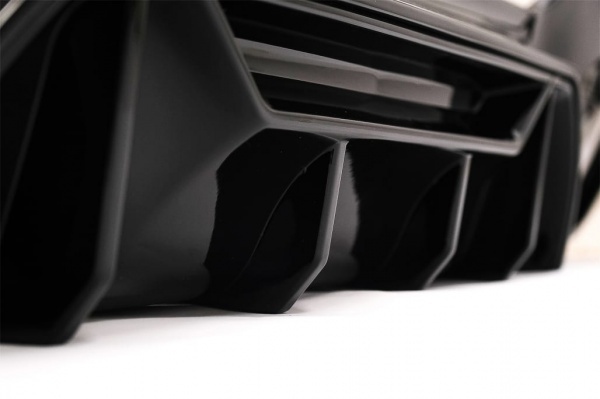 Diffuseur arriere BMW serie 1 F20 F21 LCI 15-19 double sortie gauche