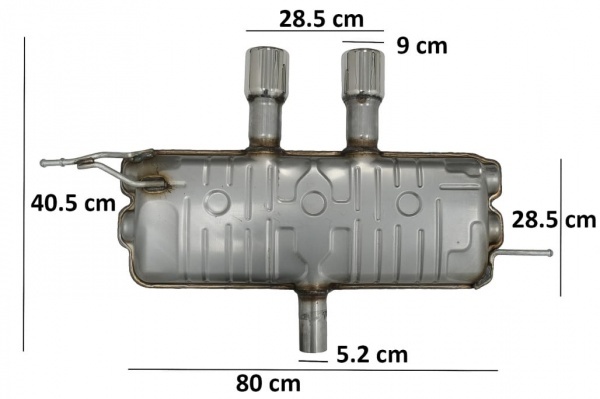 Echappement complet inox VW GOLF 5 GOLF 6 look R32