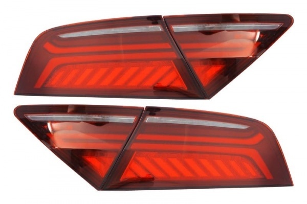 2 Feux arriere AUDI A7 4G look facelift - Led - Rouge Cerise