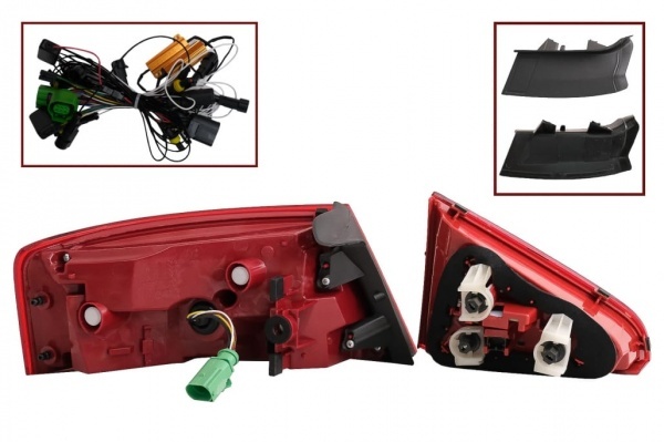 2 Feux LED dynamiques Audi A5 8T 07-11 - Rouge