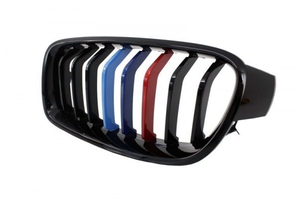 Grilles calandre BMW Serie 3 F30 F31 - Noir Brillant Mpower
