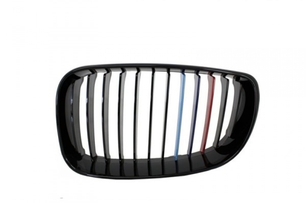 Grilles calandre LED BMW Serie 1 E81 E82 E87 E88 LCI - Noir Brillant Mpower