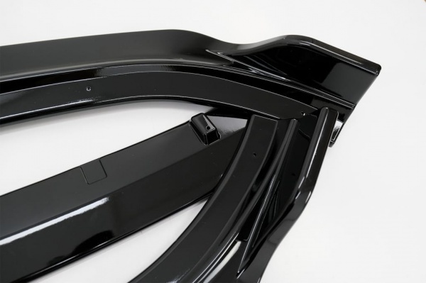 Spoiler lame avant - AUDI A6 C7 4G - noir brillant - 15-18