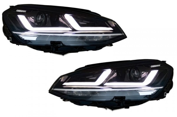 2 Phares xenon avant VW Golf 7 - fullLED - Noir - OSRAM Dynamiques