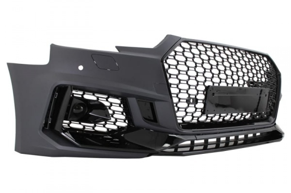 Pare choc avant AUDI A4 B9 limousine avant 16-18 - Look RS4 - Noir - PDC