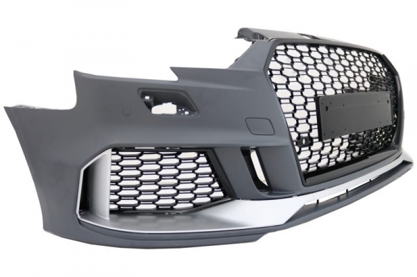 Pare choc avant AUDI A3 8V berline facelift 16-19 - Look RS3 - Noir Alu - PDC
