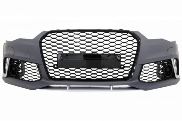 Pare choc avant AUDI A6 C7 phase 2 - 14-18 - Look RS6 - Noir