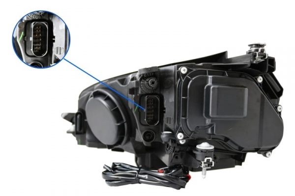 2 Phares xenon avant VW Golf 7 - fullLED - Noir - OSRAM Dynamiques