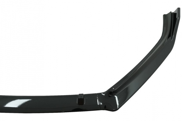 Spoiler lame avant - VW Polo 6R 6C 09-17 - look R - noir brillant