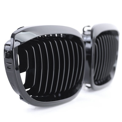2 Grilles De Calandre Avant Noires Brillantes Pour BMW Série 3 E46 Berline (1997-2001) – Neuves