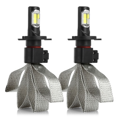 2 LED-Scheinwerferlampen H8 8000lm 72W Canbus-Geflecht - Weiß 