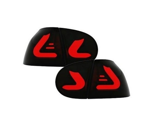 2 Feux arriere carDNA VW Golf 5 03-08 fullLED - Noir