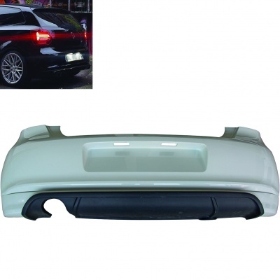 Rear bumper VW Polo 6 (R and C) 09-17 - look R 