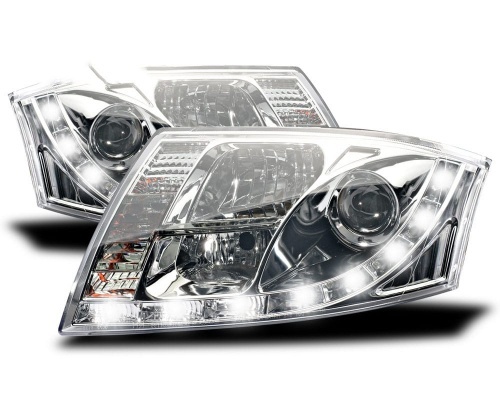Projecteurs LED Audi TT (8N) - Chrome
