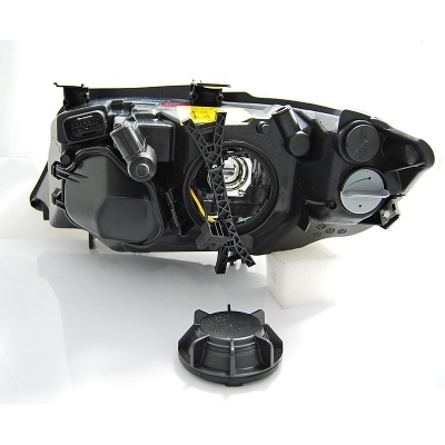 Depo Angel Eyes Scheinwerfer Set Schwarz mit LED Standlichtringen :  : Auto & Motorrad