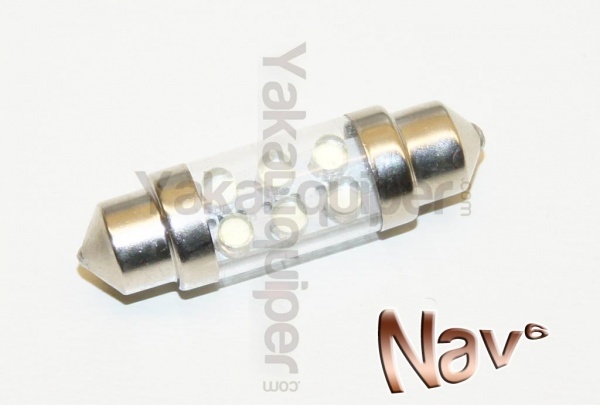 3 + 1 FREE Nav 37 6mm LED Nav 5 - CXNUMXW Base - Reinweiß