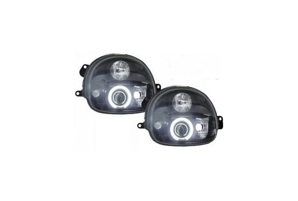 2 Phares avant angel eyes ccfl Renault Twingo 93-07 - Noir