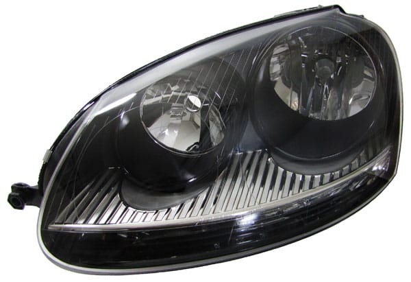 2 Phares avant VW Golf 5 03-09 - VW Jetta 05 - Noir Chrome