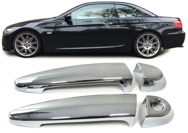 Couvre poignees BMW Serie 3 E92 E93 Serie 1 E81 E82 E88  - Chrome